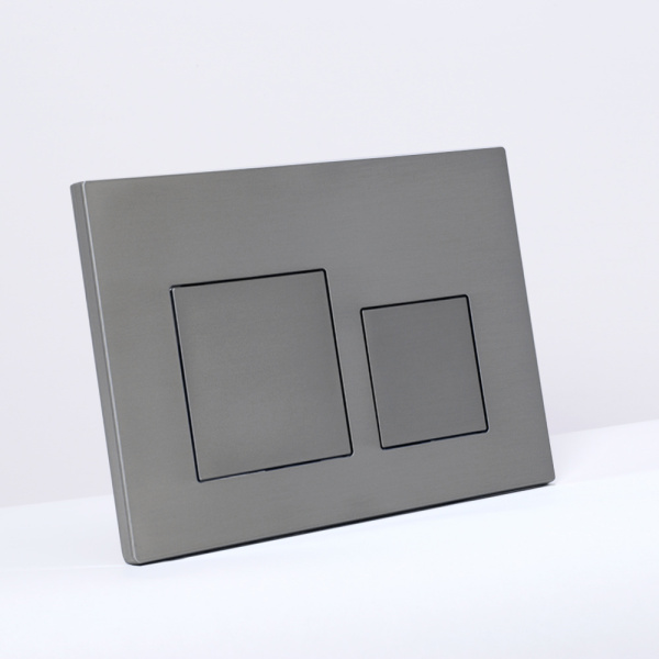 Клавиша смыва AVS оружейная сталь квадратные кнопки