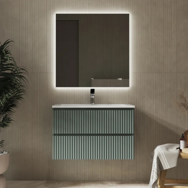 Тумба с раковиной RAVAL Coste 80 зеленая