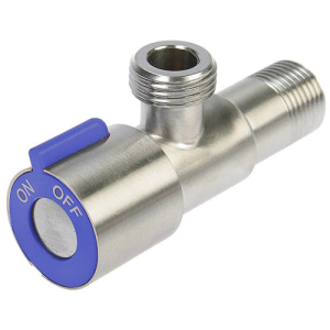 Кран угловой Accoona A473C-4 M1/2*1/2 синий