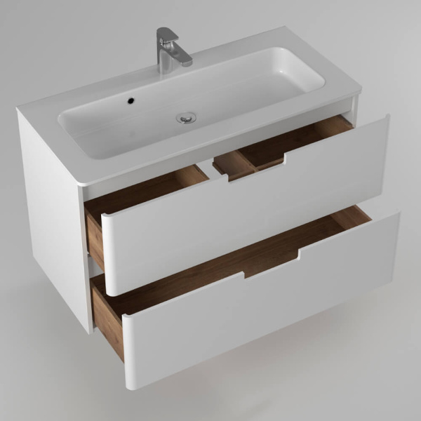 Тумба с раковиной Briz Прато 240 03-18100-16Н 100 см