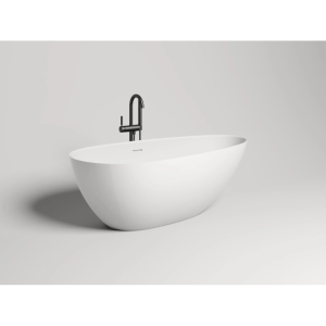 Ванна из искусственного камня Salini Paola Basso Solix S-Stone 160x80 белая матовая, с донным клапаном Ванна из искусственного камня Salini Paola Basso Solix S-Stone 160x80 белая матовая, с донным клапаном