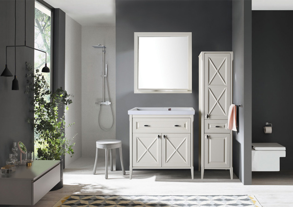 Зеркало ASB Wood Line Монте 80 бежевое