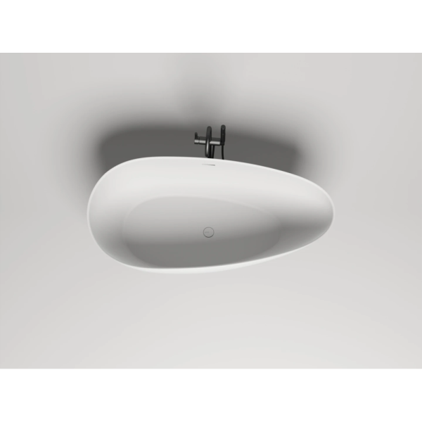 Ванна из искусственного камня Salini Paola Solix S-Sense 175x85 белая, с донным клапаном