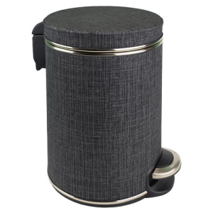 Ведро для мусора Geralis V-BBH-B 5 л серое/хром