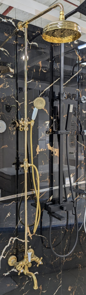 Комплект Д/с ЗОЛОТО см-ль д/ван + колонна Г-обр + верх душ MIGLIORE Комплект Д/с ЗОЛОТО см-ль д/ван + колонна Г-обр + верх душ MIGLIORE