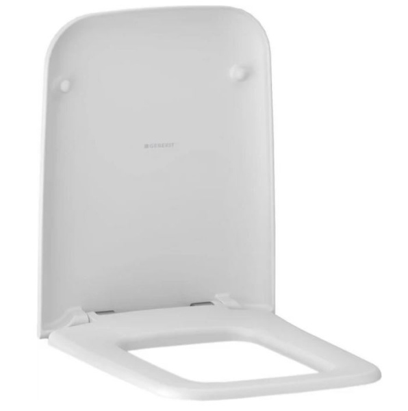 500.837.01.1 GEBERIT сиденье для унитаза ICON Square, с микр., быстроразъемные петли (белый)