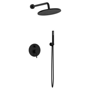 Душевой комплект AVS Slimmer 3в1 черный матовый