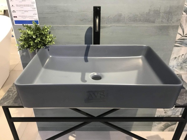 Раковина AVS AVS-82174-MDG 60х40,5 серая Раковина AVS AVS-82174-MDG 60х40,5 серая