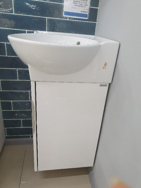 Тумба с раковиной Aqwella Рио 45 белая