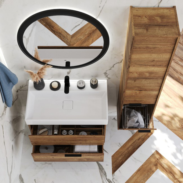 Тумба с раковиной Briz Тесо 243 03-18080-17Н 80 см