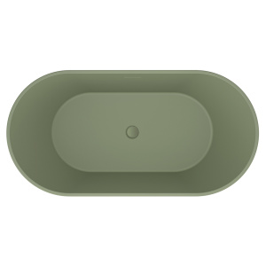 Акриловая ванна AVS Олимпия 170x75 оливковая темная матовая, c донным клапаном