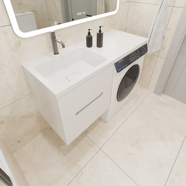 Раковина AVS Прима 120x48 L, белая Раковина AVS Прима 120x48 L, белая