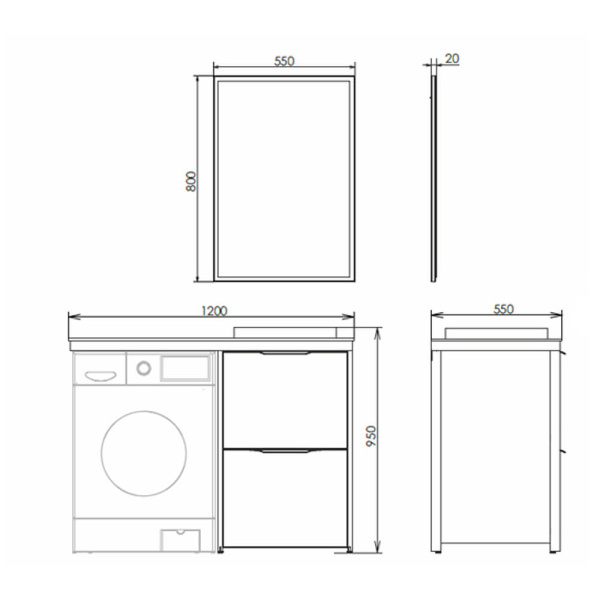 Тумба 1200 Comforty Лозанна 00-00008991 Тумба 1200 Comforty Лозанна 00-00008991