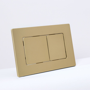 Клавиша смыва AVS золото матовое металлическая, квадратные кнопки Клавиша смыва AVS золото матовое металлическая, квадратные кнопки