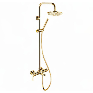 Душевая стойка Remer Class Line L34X7MMM20BG брашированное золото Душевая стойка Remer Class Line L34X7MMM20BG брашированное золото