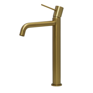 Смеситель для раковины AVS Slimmer высокий, брашированное золото
