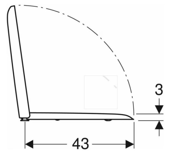 500.837.01.1 GEBERIT сиденье для унитаза ICON Square, с микр., быстроразъемные петли (белый)