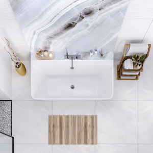 Ванна из искусственного камня Aqua de Marco Dante 170x75 белая Ванна из искусственного камня Aqua de Marco Dante 170x75 белая