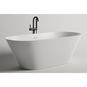 Ванна из искусственного камня Salini Mona S-Sense 180x80 белая с донным клапаном Ванна из искусственного камня Salini Mona S-Sense 180x80 белая с донным клапаном