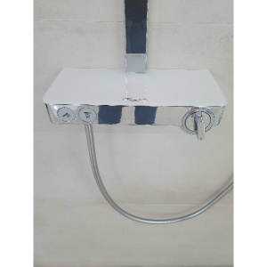 Душевая стойка Hansgrohe Raindance E 27288400 белый/хром Душевая стойка Hansgrohe Raindance E 27288400 белый/хром