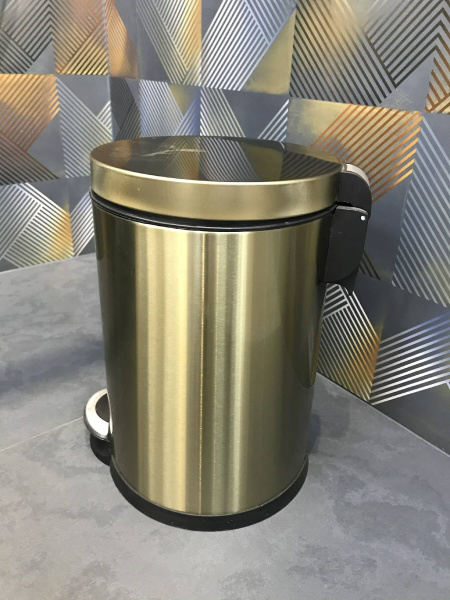 Ведро для мусора бронзовое 8 л CLASSIC R-25(8)