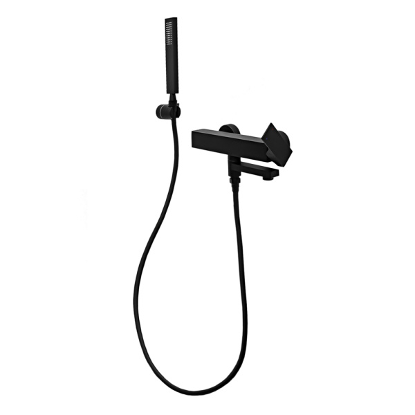 Смеситель для ванны с душем AVS Cube черный матовый