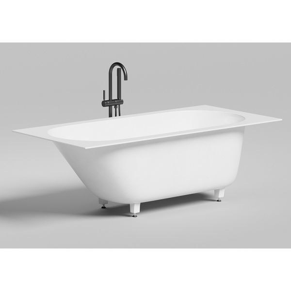 Ванна из искусственного камня Salini Ornella KIT S-Sense 170x80 белая с ножками