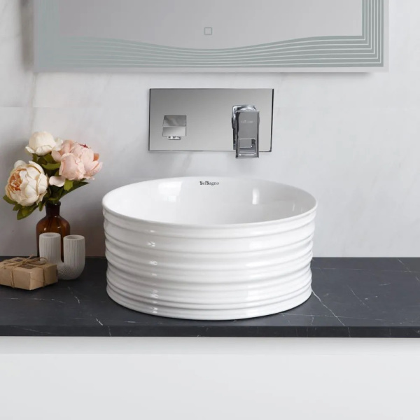 Раковина BelBagno BB1420 41x41 белая Раковина BelBagno BB1420 41x41 белая