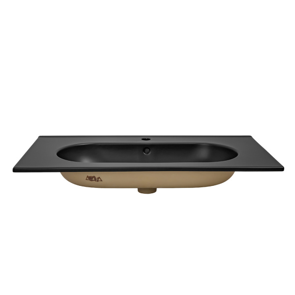 Раковина мебельная AVS Вернисаж 91х47 черная матовая Раковина мебельная AVS Вернисаж 91х47 черная матовая