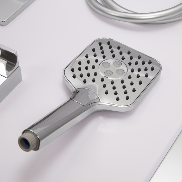 Душевой комплект AVS Luxury 3в1 квадратный, хром