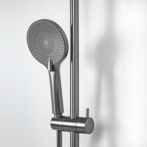 Душевая стойка AVS Pulse оружейная сталь Душевая стойка AVS Pulse оружейная сталь