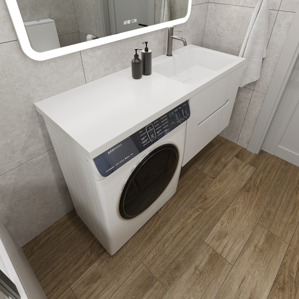 Раковина AVS Прима 130x48 R, белая Раковина AVS Прима 130x48 R, белая