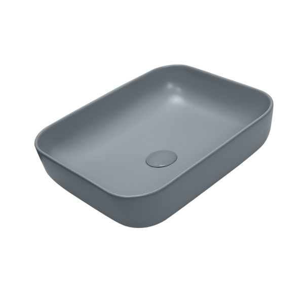 Раковина AVS Розали 50x39 голубая матовая с донным клапаном Раковина AVS Розали 50x39 голубая матовая с донным клапаном