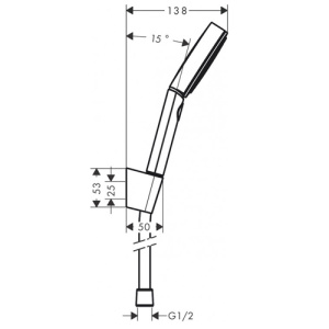 Душевой набор 105 Relaxation Pulsify Hansgrohe 24303000