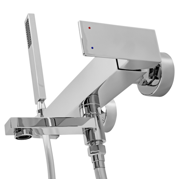 Смеситель для ванны с душем AVS Cube хром