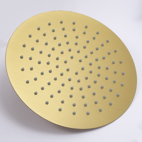 Душевой комплект AVS Luxury 3в1 круглый, брашированное золото