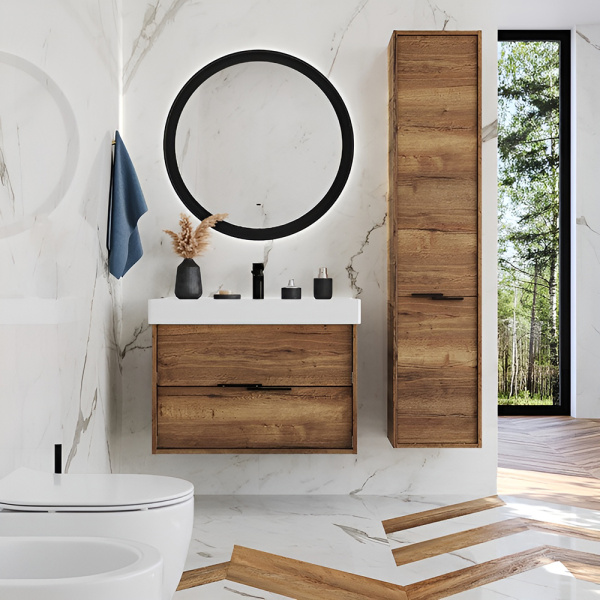 Тумба с раковиной Briz Тесо 243 03-18080-17Н 80 см