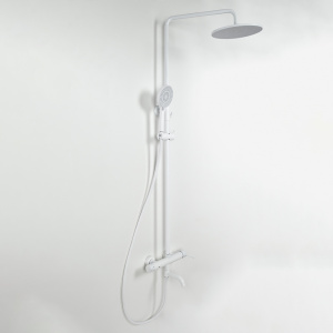 Душевая стойка AVS Slimmer белый матовый Душевая стойка AVS Slimmer белый матовый