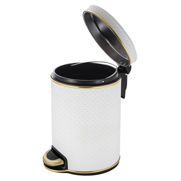 Ведро для мусора золотое 5 л GERALIS V-PWG-B