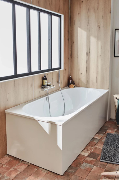 Ванна из искусственного камня Jacob Delafon Flight Elite Odeon Rive Gauche 170x75 белая