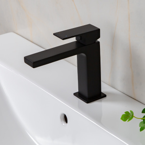 Смеситель для раковины AVS Cube черный матовый