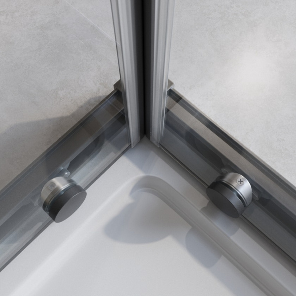 Душевой уголок Cezares Relax RELAX-304-A-2-100-C-GM 100х100 профиль оружейная сталь, прозрачное стекло Душевой уголок Cezares Relax RELAX-304-A-2-100-C-GM 100х100 профиль оружейная сталь, прозрачное стекло