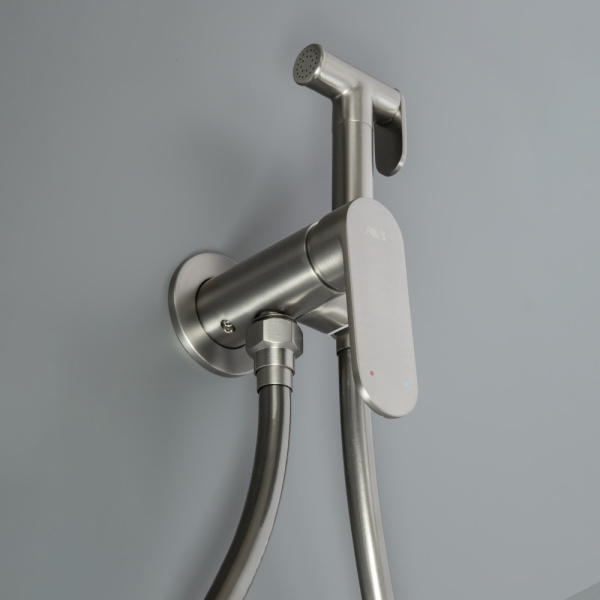 Гигиенический душ со смесителем AVS Beauty оружейная сталь Гигиенический душ со смесителем AVS Beauty оружейная сталь