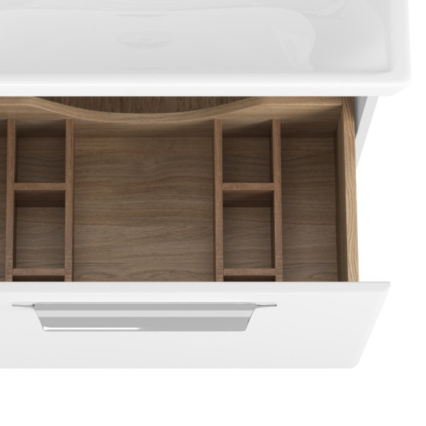 Тумба с раковиной 100 подвесная Lande DIBORG 775217+641259