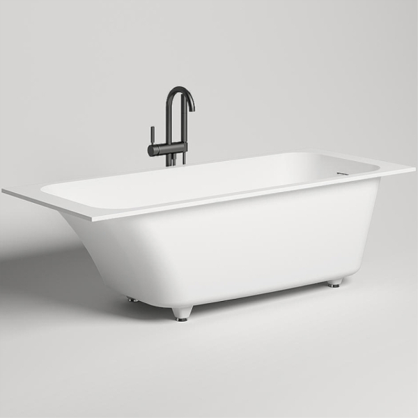 Ванна из искусственного камня Salini Orlando Kit S-Sence 160х70 белая матовая, с ножками и донным клапаном Ванна из искусственного камня Salini Orlando Kit S-Sence 160х70 белая матовая, с ножками и донным клапаном