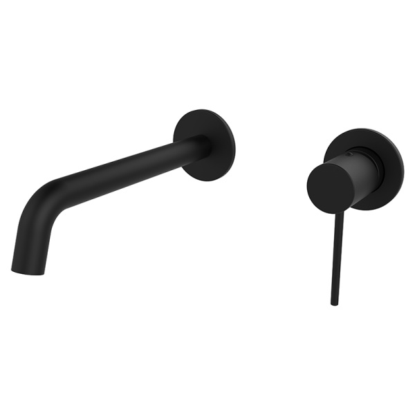 Смеситель для раковины AVS Slimmer с внутренней частью, черный матовый