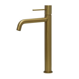 Смеситель для раковины AVS Slimmer высокий, брашированное золото