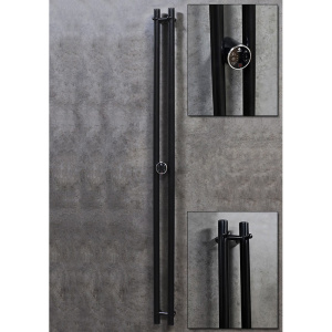 Полотенцесушитель электрический Terminus Duo Круг 160x11,4 чёрный матовый Полотенцесушитель электрический Terminus Duo Круг 160x11,4 чёрный матовый