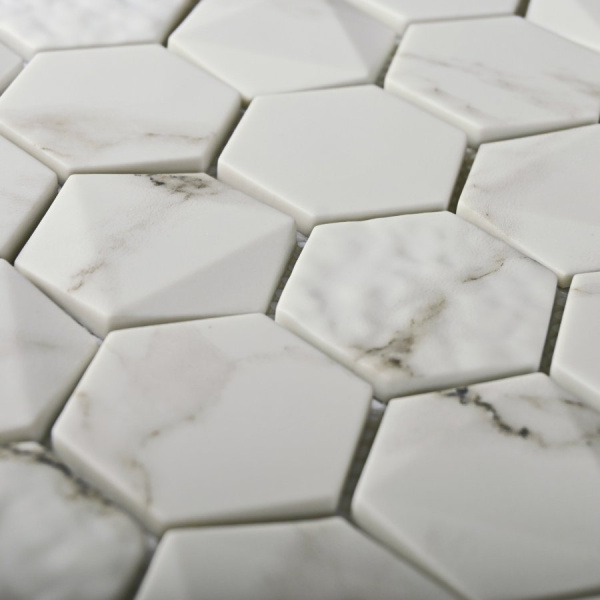 Мозаика Bonaparte Volume White 30x30,3 стеклянная Мозаика Bonaparte Volume White 30x30,3 стеклянная
