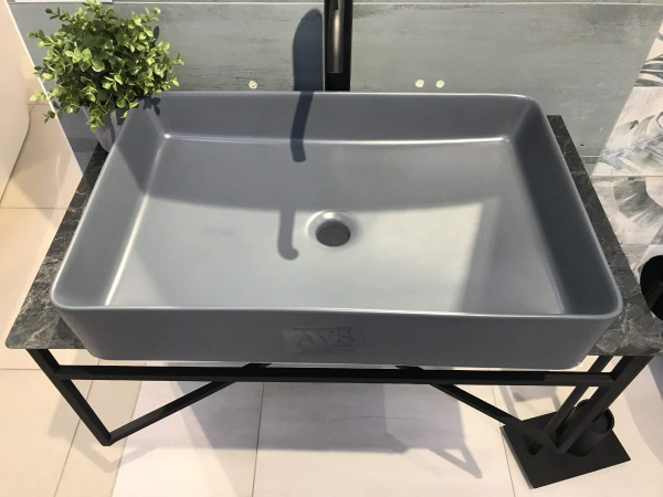 Раковина AVS AVS-82174-MDG 60х40,5 серая Раковина AVS AVS-82174-MDG 60х40,5 серая